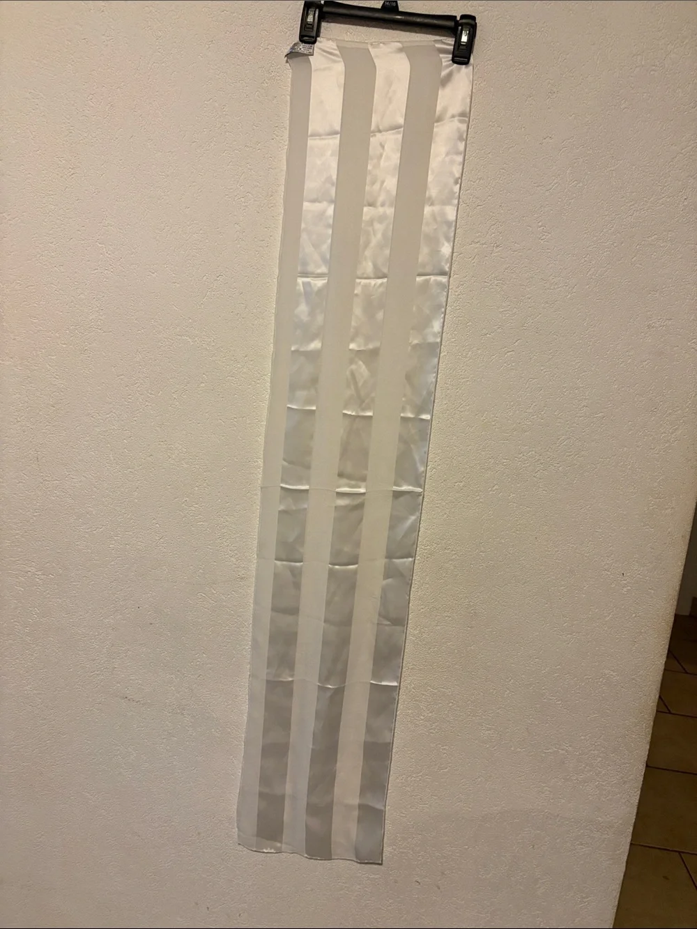 White silk scarf